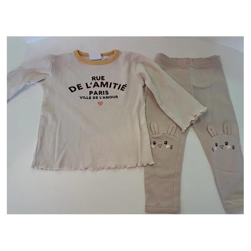 Completa Leggings + Maglia Maniche Lunghe 18/24 M