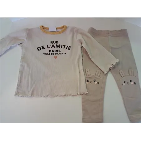 Completa Leggings + Maglia Maniche Lunghe 18/24 M