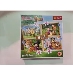 Puzzle MASHA & OSO 4 IN 1