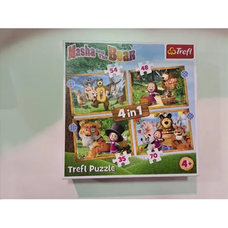 Puzzle MASHA & OSO 4 IN 1