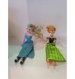 Bambola Tipo Barbie Elsa & Anna