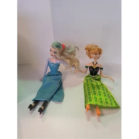 Bambola Tipo Barbie Elsa & Anna