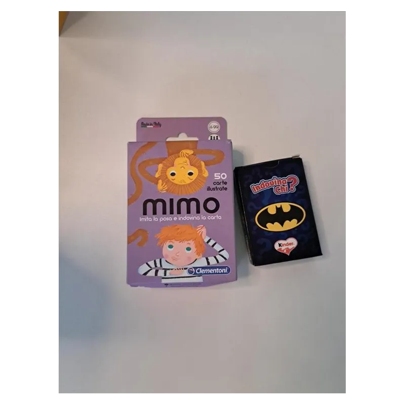 Gioco Carte Clementoni "Mimo" + Gioco Batman