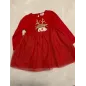 Vestito Natalizio Rosso Gon Gonna In Tulle Nuovo 18/24 M