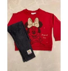 Completo Felpa Minnie Con Leggings Minnie 24 M