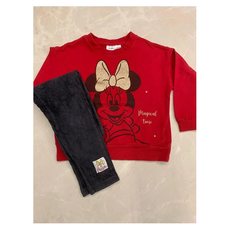 Completo Felpa Minnie Con Leggings Minnie 24 M