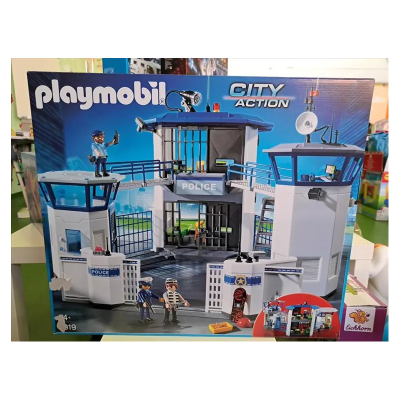 Playmobil City Action 6872 Police Command Center with Prison (mancano Manette E Antenna)