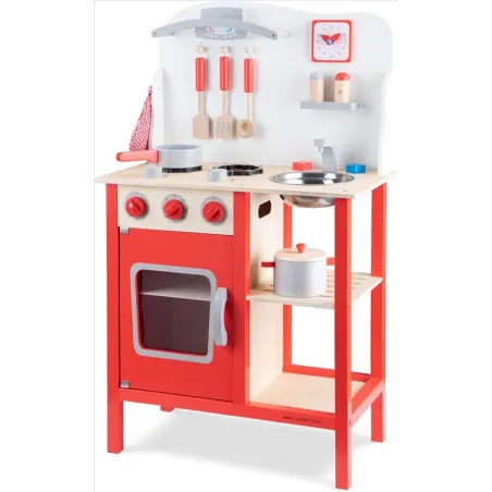 Cucina New Classic Toys New Toys 11055 Cucina Classic Rosso Giocattolo in Legno