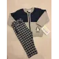 Completo Chicco Pantaloni Morbidi + Cardigan Con Zip 9 M