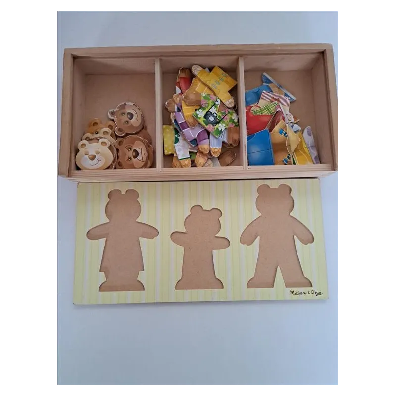 Melissa & Doug Puzzle in Legno Vesti la Famiglia Orsi