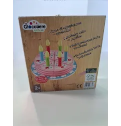 Torta Di Compleanno Con Candeline Legno