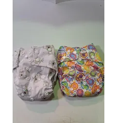 Pannolino Lavabile Con Inserto Assorbente Le Petite Ourse e Neo Confort Nappies 2 PZ