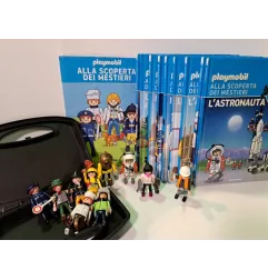 Raccolta Playmobil "alla Scoperta Dei Mestieri" 10 Libri Con 10 Personaggi Abbinati