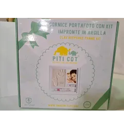 Cornice Portafoto Con Kit Impronte Baby Art Nuovo