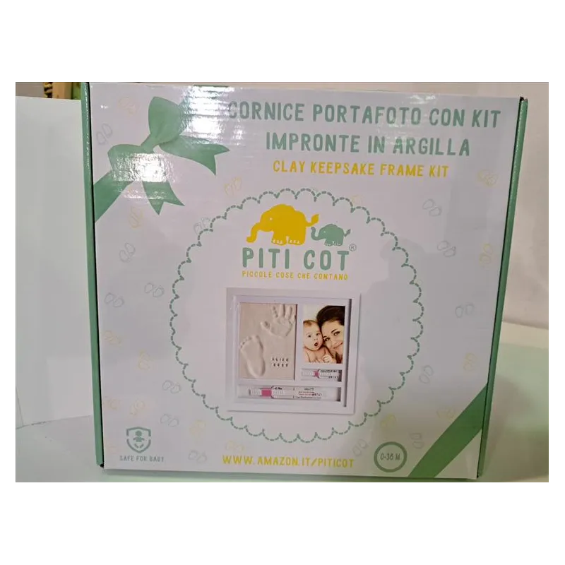 Cornice Portafoto Con Kit Impronte Baby Art Nuovo