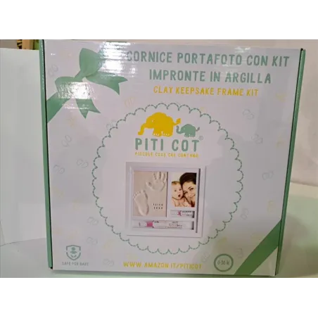 Cornice Portafoto Con Kit Impronte Baby Art Nuovo