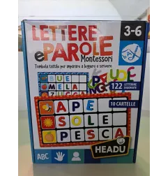 Gioco Headu Lettere e Parola Montessori