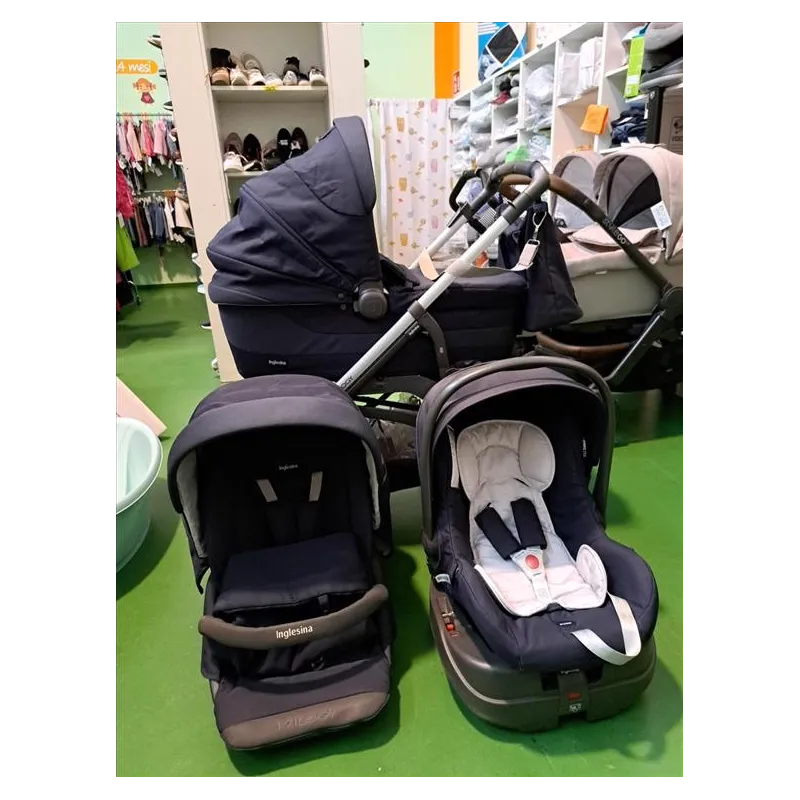 Trio Inglesina Trilogy Con Base Isofix, Borsa e Parapioggia Ovetto