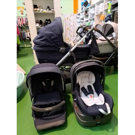 Trio Inglesina Trilogy Con Base Isofix, Borsa e Parapioggia Ovetto