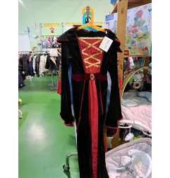 Vestito Carnevale Strega / Regina Rosso 7/9 A