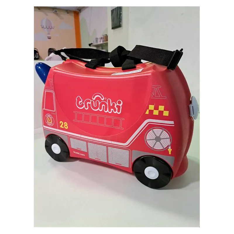 Trunki Valigia Cavalcabile per Bambini Pompieri