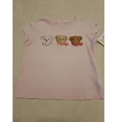 T Shirt Ralph Lauren Rosa Con Orsetti 18 M