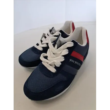 Scarpe Young Coveri Blu e Rosse N 33 Nuove