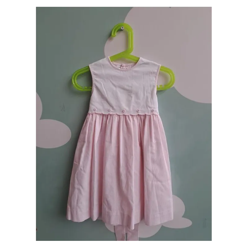 Vestito Rosa Les Enfants De Giselle 18 M 100% Cotone