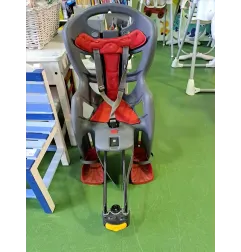 Seggiolino Bici Posteriore Grigio Rosso