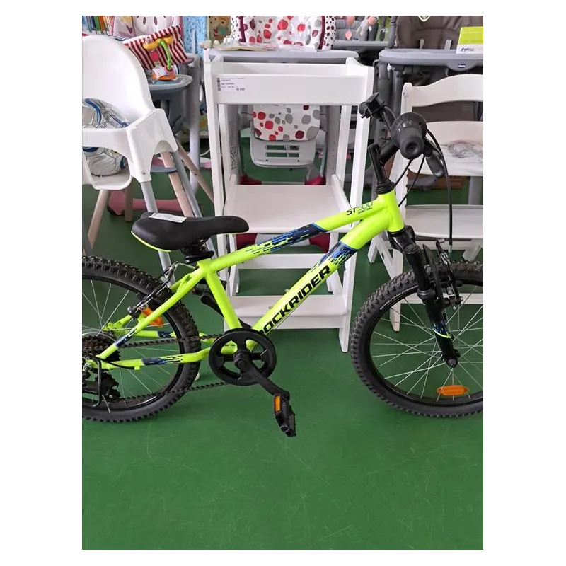 Bicicletta Gialla Fluo Rockrider Con Cambio 20"