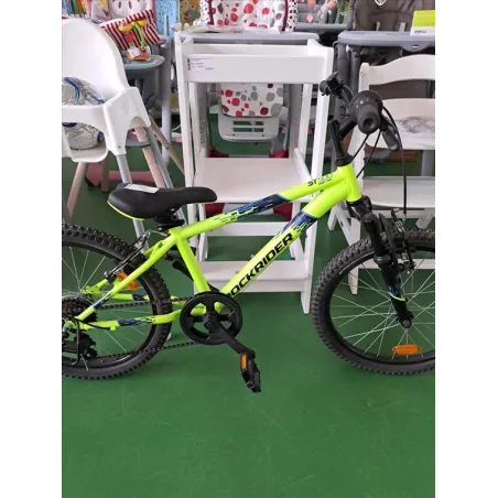Bicicletta Gialla Fluo Rockrider Con Cambio 20"