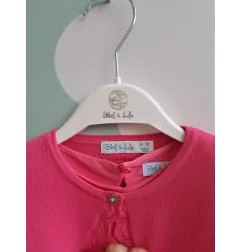Vestito Fucsia Abel & Lula 4 A Con Coprispalle, Cerchietto e Borsetta