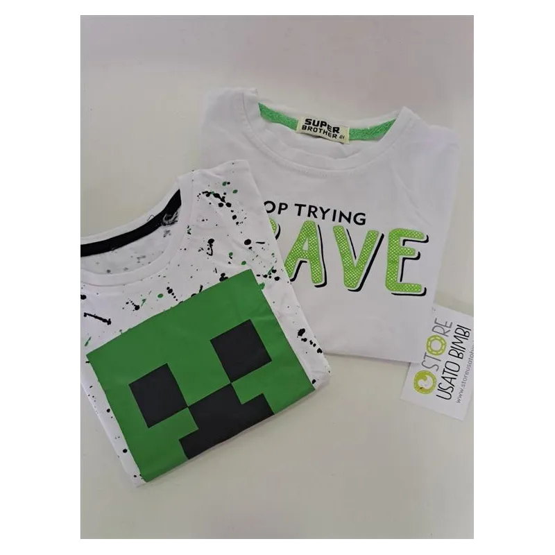 T Shirt Verdi e Bianche 4 A