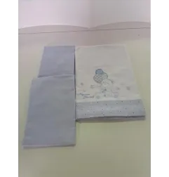 Completo Navicella Bianco e Azzurro Orsetto