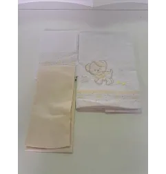 Completo Navicella Bianco e Giallo Cagnolino