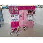 Cucina Barbie Con Frigo, Piano Cottura, Lavandino E Accessori
