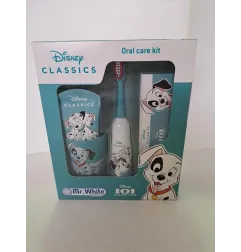 Kit Per Lavare I Denti Mr White La Carica Dei 101 Dai 3 Ai 6 Anni Con Spazzolino Elettrico