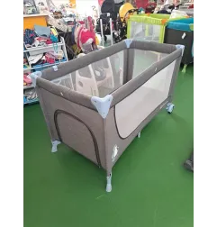 Lettino Da Campeggio Grigio e Azzurro Con Oblò Frontale Kinderkraft