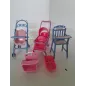 Seggiolone e Passeggino Gemellare Per Bambole Tipo Barbie
