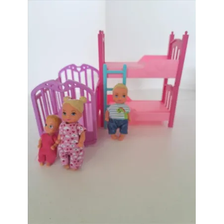 Letto a Castello, Culla e Bamboline Tipo Barbie