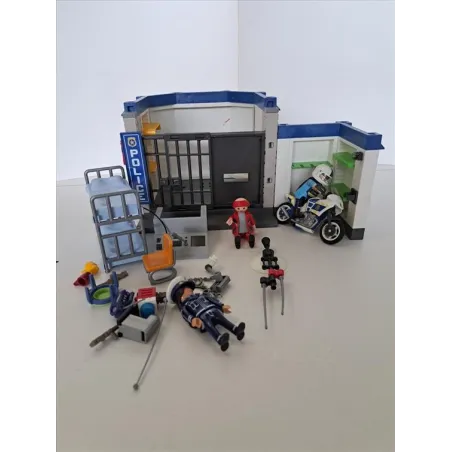 Fuga Dalla Stazione Polizia Playmobil Con Personaggio e Accessori