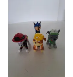 Personaggi Paw Patrol Marshal, Rubble, Chaese Cavaliere e Rocky