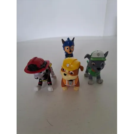 Personaggi Paw Patrol Marshal, Rubble, Chaese Cavaliere e Rocky
