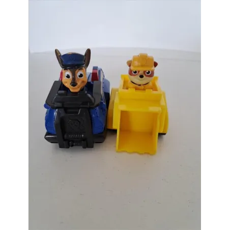 Paw Patrol Macchinina Con Chaese e Rubble