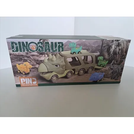 Furgoncino Dinosauro Che Trasporta Altre Macchine Dinosauro Nuovo