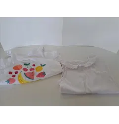 Canotta Bianca Okaidi 9/10 A 2 PZ