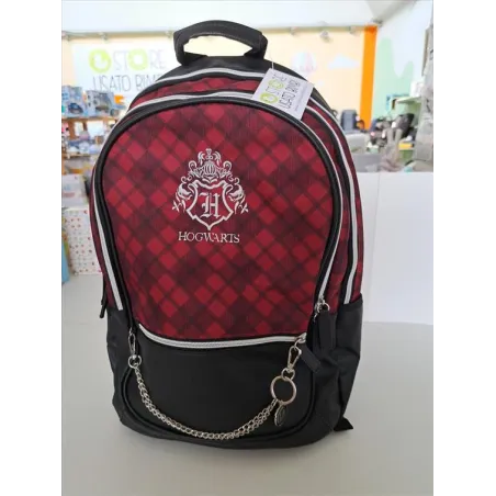Zaino Scuola Harry Potter Hogwarts Con Inserti In Pelle