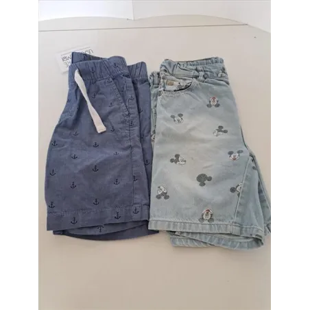 Bermuda Blu Con Ancora + Bermuda Jeans Topolino 2/3 A