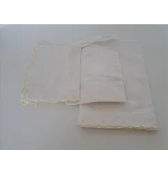 Completo Culla / Navicella Bordi Gialli