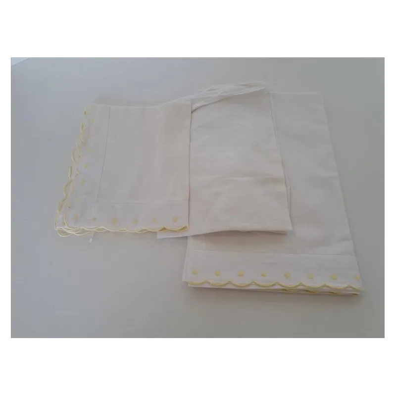 Completo Culla / Navicella Bordi Gialli
